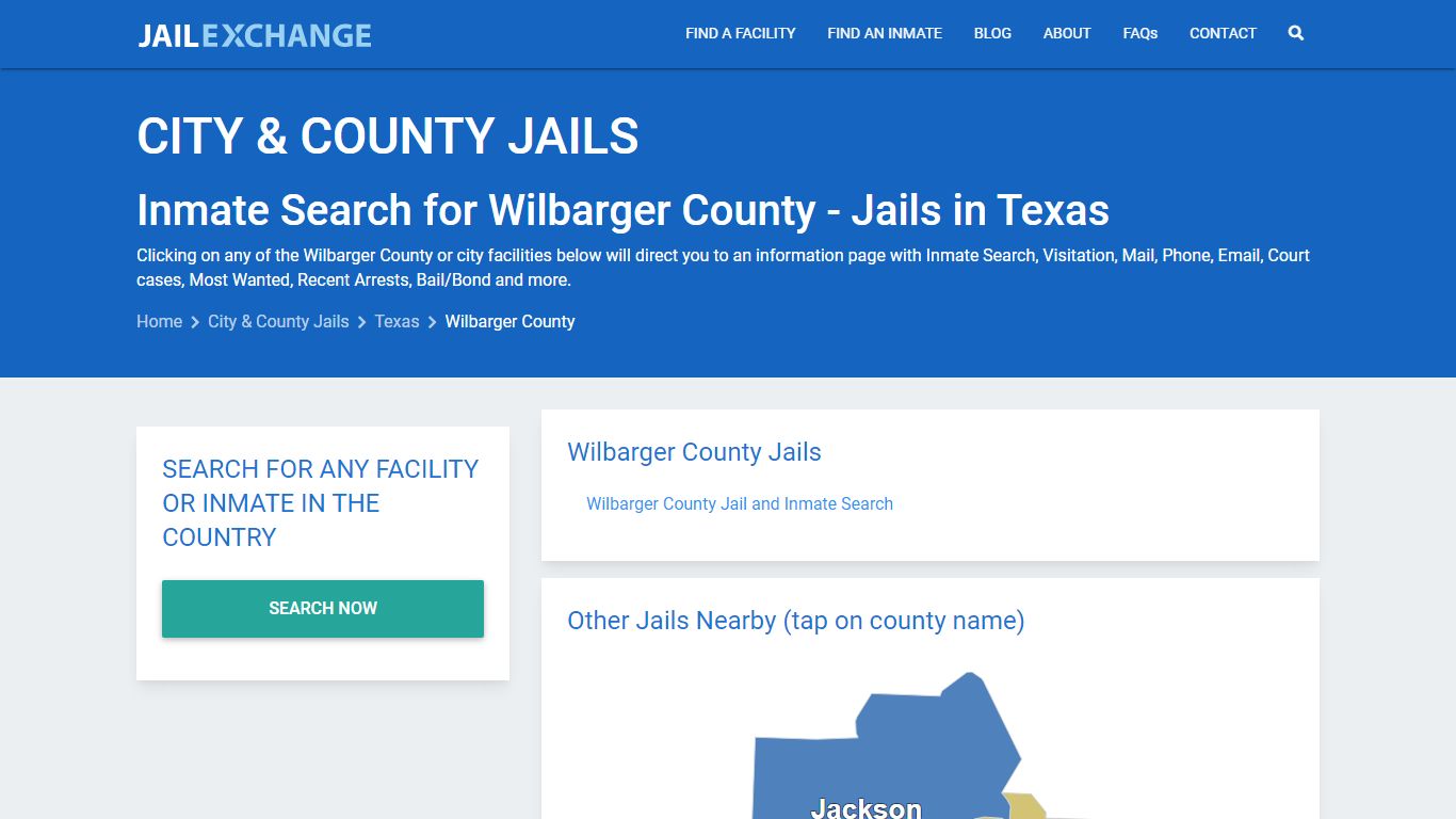 Inmate Search for Wilbarger County | Jails in Texas - Jail Exchange